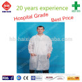 disposable lab coat, single collar, knitted cuff